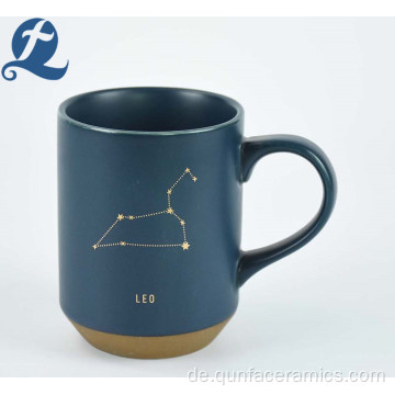 Kundenspezifische bedruckte Konstellation Kaffeetasse blaue Keramiktasse